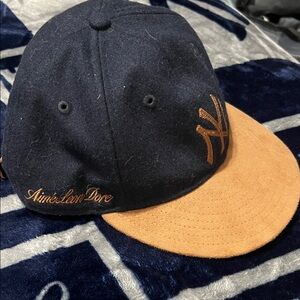 Aime Leon Dore Navy and Tan Yankees hat